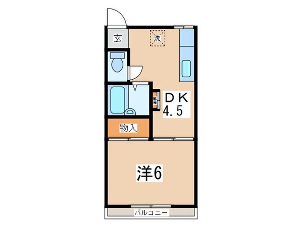 コ－ポ若松の物件間取画像